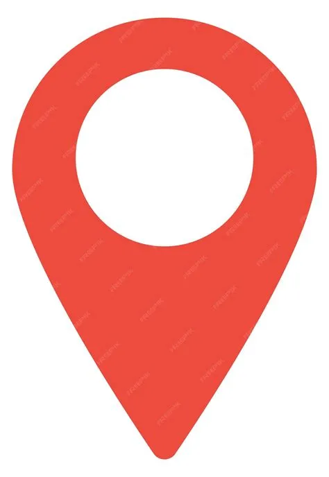 Roter Geo-Pin Standortsymbol Zielsymbol | Premium Vektor