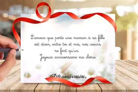 Texte et message anniversaire pour une fille