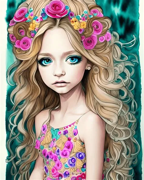 Hübsches süßes Mädchen, 12 Jahre altes Portrait, voller Headshot ...