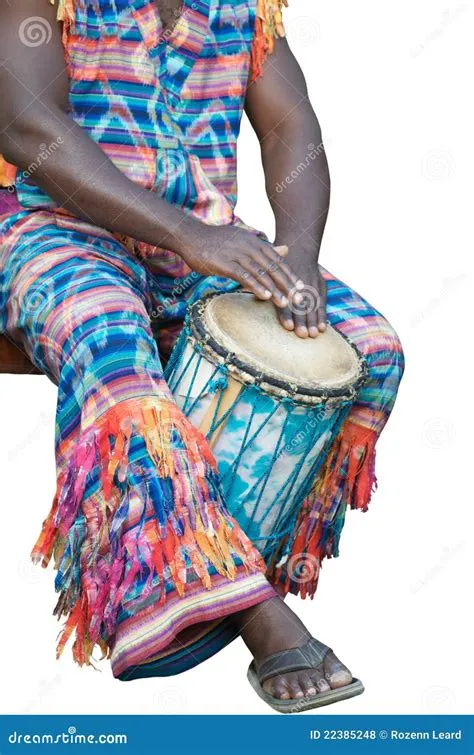 Afrikanischer Djembe Spieler Stockfoto - Bild von unterhaltung, afro ...