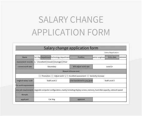 Free Salary Change Application Form Templates For Google Sheets And ...