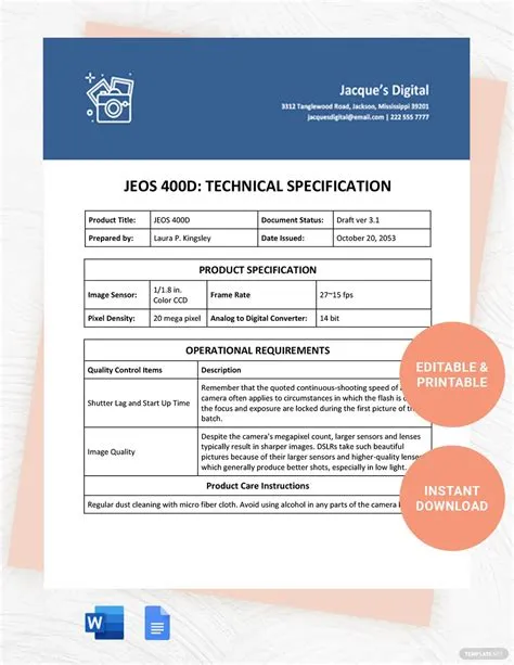 SAP Technical Specification Template - Google Docs, Word | Template.net
