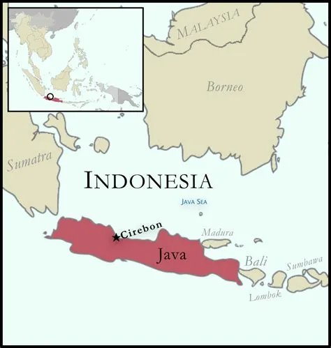 Map – Cirebon, Java, Indonesia — TAD Tribal Art