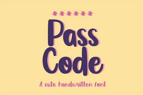 Passcode Font by MTK Studio · Creative Fabrica
