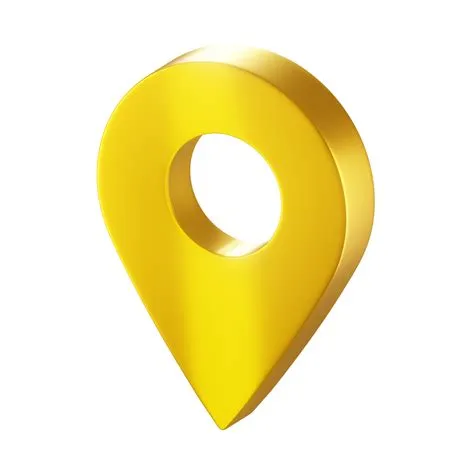 golden map pin sign 9370619 PNG