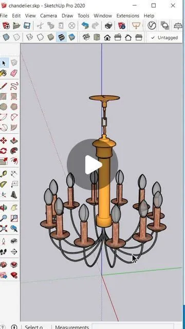 Shailey Rajput on Instagram: " Easy Chandelier Design In SketchUp ...