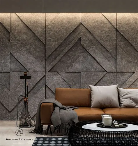 Living room design by: Amazing Interiors | Wall design, Interior wall ...