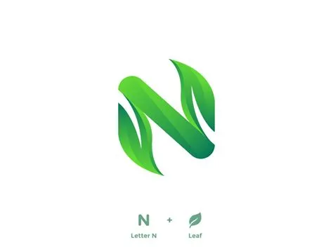 Natural Logo ( N + Leaf ) | Natural logo, Organic logo, Leaf logo