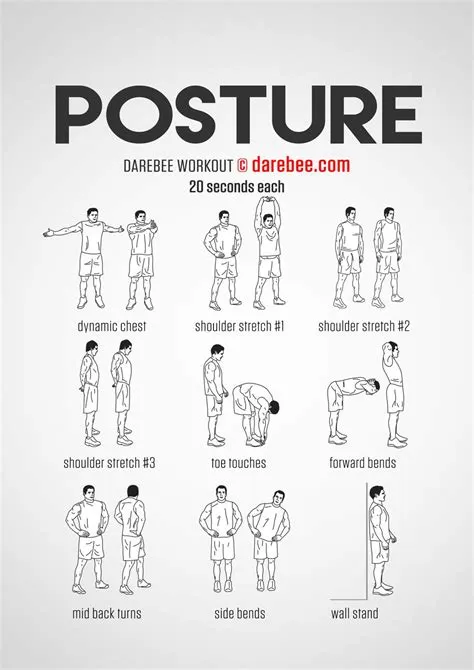 Posture Workout | Posture correction exercises, Posture exercises, Workout