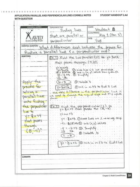 Math Cornell Notes | PDF