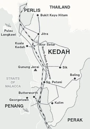 Map of Perlis and Kedah state | Download Scientific Diagram