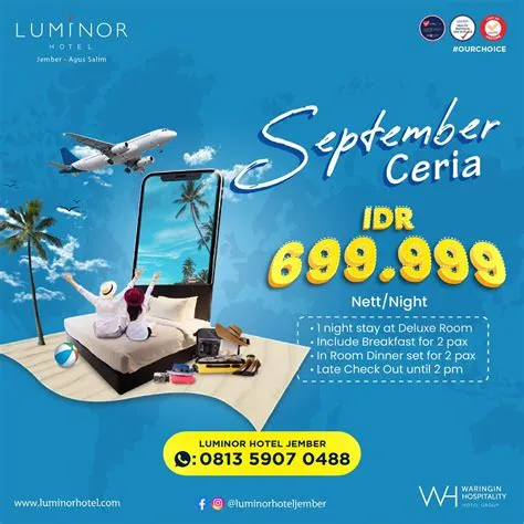 September Ceria Luminor Hotel Jember, Ada Private Romantic Dinner di ...