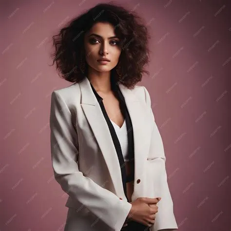 Premium AI Image | Indian fashion model with jacket fashion model