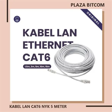 Jual KABEL LAN NYK CAT6 5 METER | BITCOM PLAZA - Kab. Jember - Bitcom ...
