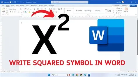Write squared symbol in word easy | Type x square | How To Type Squared ...