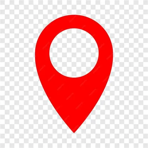 Icono de pin de mapa rojo símbolo de pin de ubicación ilustración de ...