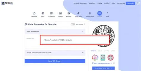 QR code for YouTube | QR code generator