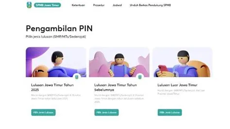 3 Cara Pengambilan PIN SPMB Jatim 2025 di spmbjatim.net, bagi Calon ...