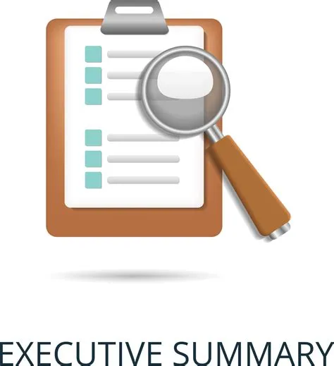Executive Summary icon. 3d illustration from business plan collection ...