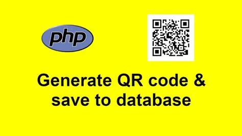Generate QR code & save into database || qr code in php using phpqrcode ...