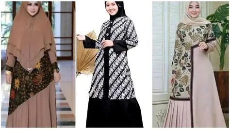 Model Baju Batik Kombinasi Polos Terbaru 2016 Ragam 14 Model Baju