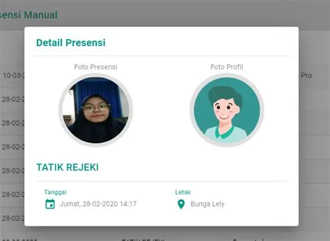 Melihat Detail Presensi Manual · Panduan SIM Operator Masook Simpatika