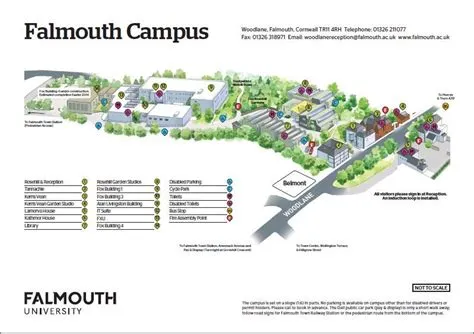 Falmouth Campus map. | Campus map, Campus, Falmouth university