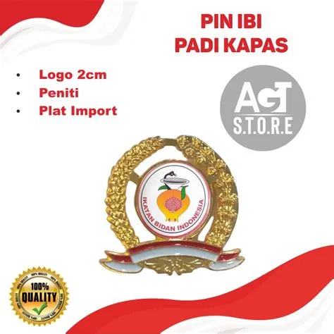 Jual Pin IBI Bros Ikatan Bidan Indonesia - Padi dan Kapas | Shopee ...