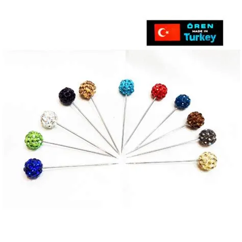 Jual JARUM JILBAB BULAT BESAR - ALL VARIANT Oren Turkey - pins hijab ...