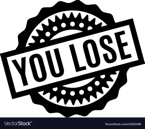 You Lose rubber stamp Royalty Free Vector Image