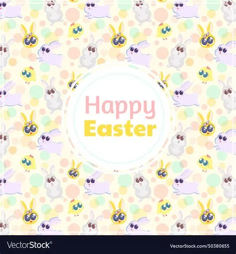 Easter pattern background Royalty Free Vector Image