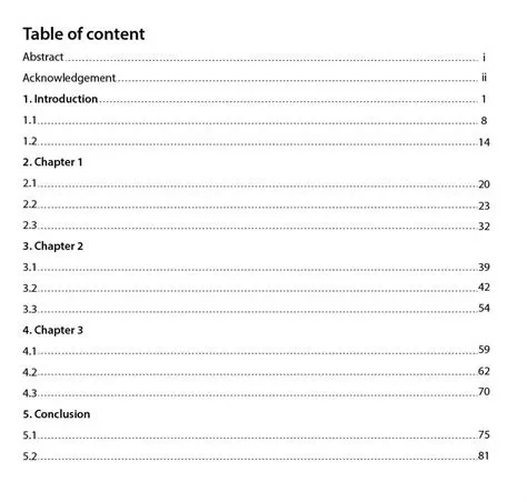 How to Write the Ideal Dissertation Table of Contents?