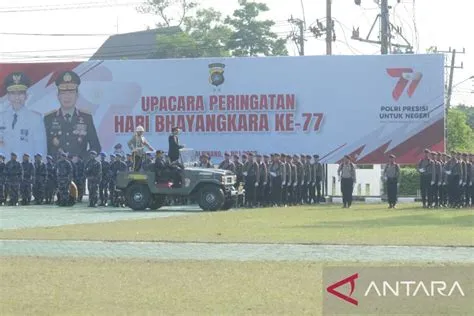 Peringati HUT ke-77 Bhayangkara, Polda Babel siap kawal Pemilu dan ...