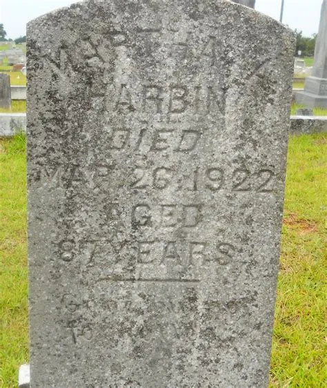 Martha A Harbin (unknown-1922) - Find a Grave Memorial