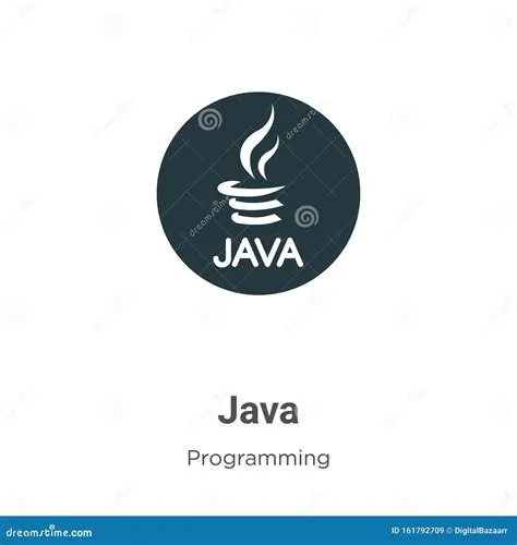 Java Vector Icon on White Background. Flat Vector Java Icon Symbol Sign ...