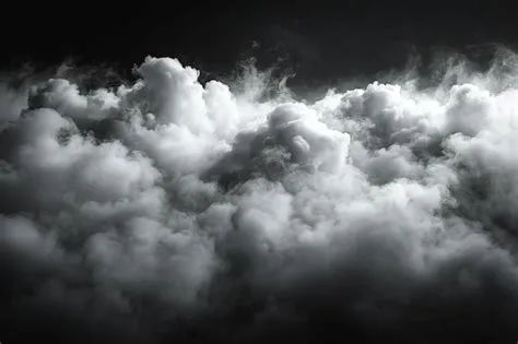 Black background with white smoke cloud effect low saturation soft ...