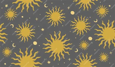 Premium Vector | Cute sun pattern background vector design