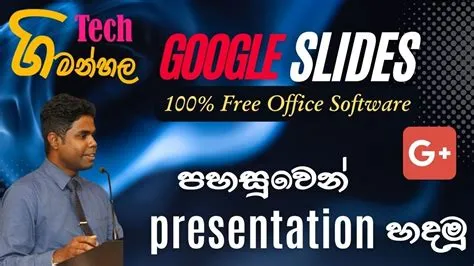 Free software to make presentations | Google Slides මගින් පහසුවෙන් ...