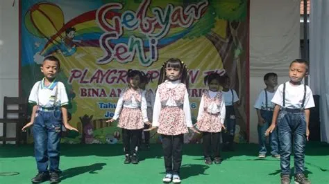 Anak play group TK nuris jember goyang pinguin | Playgroup, Jember, Coat