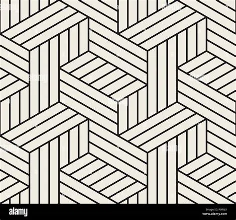 Vector seamless geometric pattern. Simple abstract lines lattice ...
