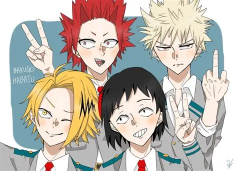 Denki Kaminari, 1080P, My Hero Academia, Eijiro Kirishima, Katsuki ...