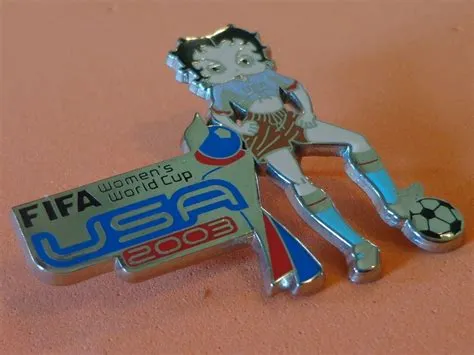 Betty Boop FIFA Womens World Cup Pin Enamel Metal Pinback USA Soccer ...