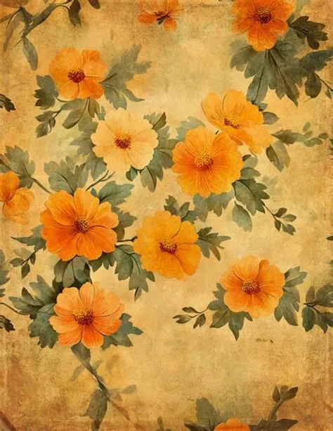 Floral Background Freebies Grunge Yellowish Papers - Click to view on ...