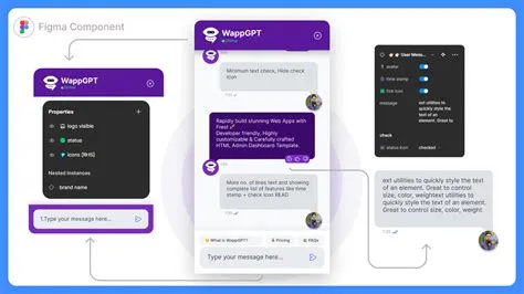 Live Chat / AI Chatbot Component for website prototypes | Figma