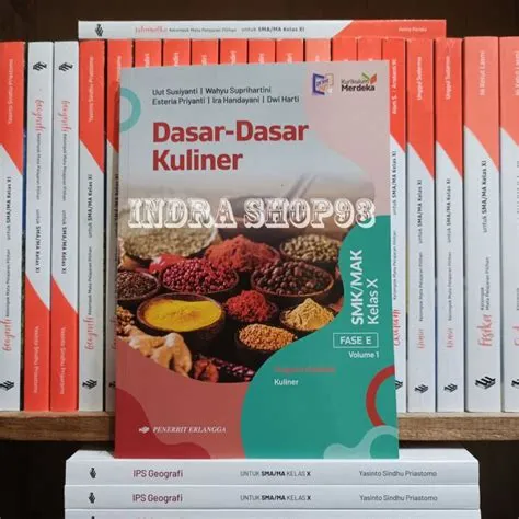 Buku Dasar Dasar Kuliner Kelas 1/X 10 SMK Erlangga Kurikulum Merdeka ...