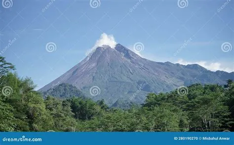 Mount Merapi Yogyakarta Indonesia Stock Photo - Image of alps, geology ...