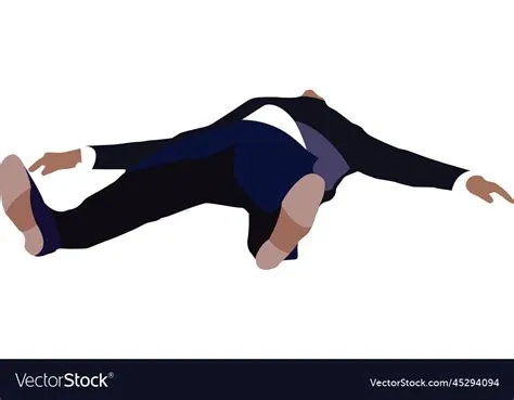 Distinguished person lying on the ground rest Vector Image