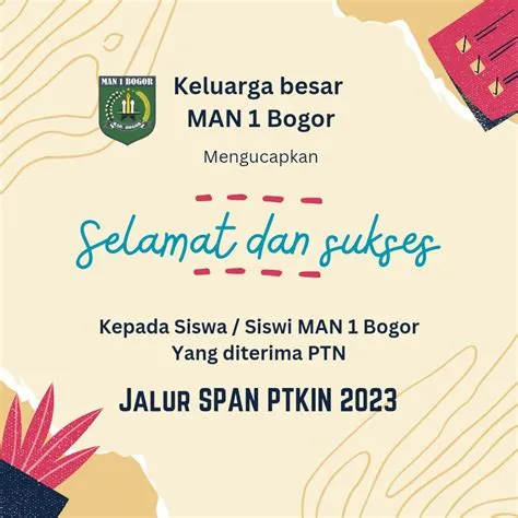 Selamat! 29 Peserta Didik MAN 1 Bogor Lolos SPAN-PTKIN - MAN 1 Bogor