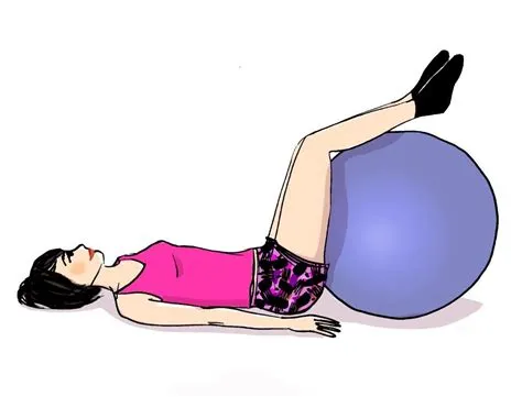 5 exos avec un gros ballon : travail de la posture, renforcement des ...