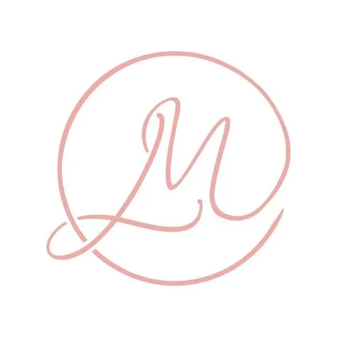 LM Luxury Feminine Logo Symbol Icon Vector Graphic Design